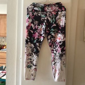Floral Athleta leggings Size Large